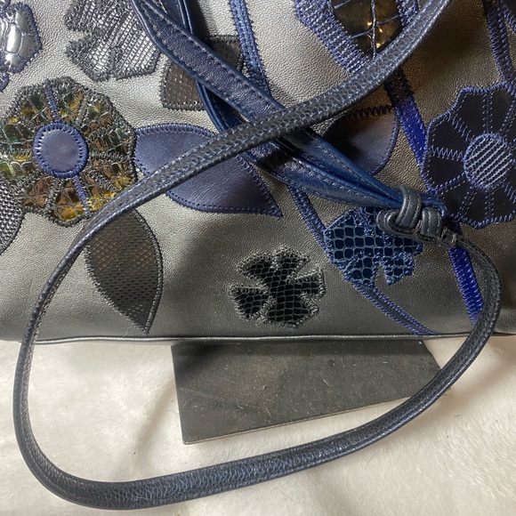 NWT Accents by Sharif Leather Crossbody Bag Sharif Designs LTD Made in USA - Picture 5 of 5